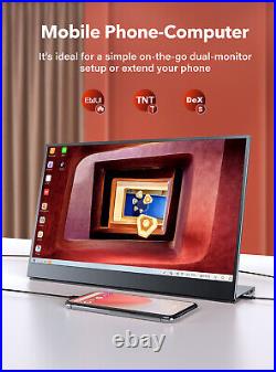 15.6 Portable Monitor 1080P IPS Screen FHD HDR Display For Laptop PC Mac Pro