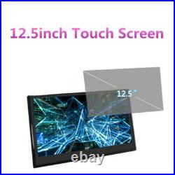 1Pc 12.5in External Car Headrest Android Monitor DVD Player Display Screen Touch