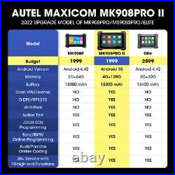 Autel MaxiCOM MK908P II PRO J2534 Programming Key Coding Auto Diagnostic Scanner
