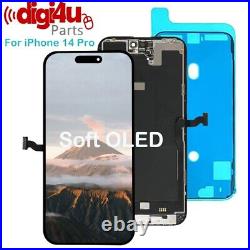 Digi4u For iPhone 14 Pro Soft OLED Display Digitizer Screen Replacement+Glue