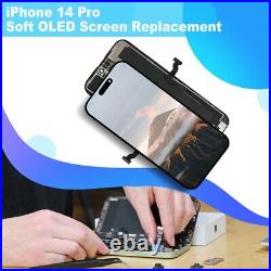 Digi4u For iPhone 14 Pro Soft OLED Display Digitizer Screen Replacement+Glue