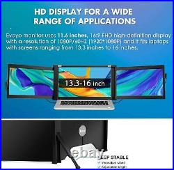 Eyoyo 11.6''Portable Dual Display Screen Workstation External Monitor for Laptop