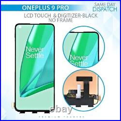 For OnePlus 9 Pro Black OLED Screen Touch Display No Frame Digitizer Assembly