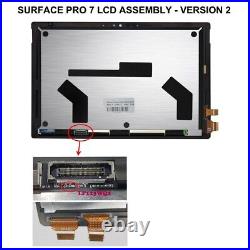 For Surface Pro 7 1866 Display LCD Touch Screen Digitizer Front Glass LP123WQ2