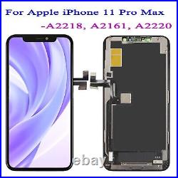 For iPhone 11 Pro Max Screen Replacement OLED Display 3D Touch Digitizer Frame