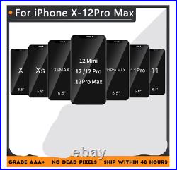 For iPhone 12 /12 Pro 11 X XR XS Max OLED Display LCD Touch Screen Digitizer Lot