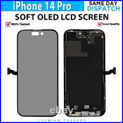 For iPhone 14 Pro LCD Soft OLED Display Touch Screen Digitizer Good 100% Quality