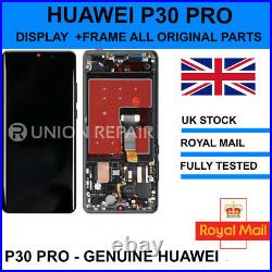 GENUINE Huawei P30 Pro Replacement Display SCREEN & FRAME Touch VOG-L09 L29 LCD