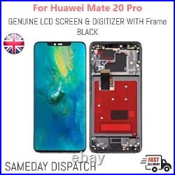 Genuine LCD For Huawei Mate 20 Pro Touch Screen Display Digitizer Assembly Frame