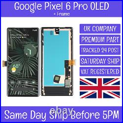 Google Pixel 6 Pro OLED LCD Display Screen Touch Digitizer + Frame Bezel