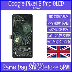 Google Pixel 6 Pro OLED LCD Display Screen Touch Digitizer + Frame Bezel