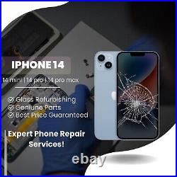 IPhone 12 13 14 15 Cracked LCD Display Screen Repair Top Glass Replacement