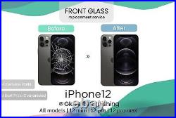 IPhone 12 13 14 15 Cracked LCD Display Screen Repair Top Glass Replacement