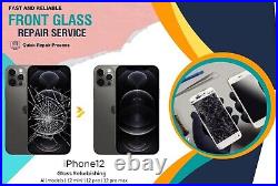 IPhone 12 13 14 15 Cracked LCD Display Screen Repair Top Glass Replacement