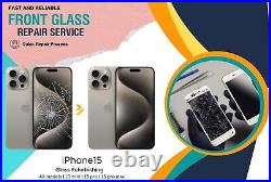 IPhone 12 13 14 15 Cracked LCD Display Screen Repair Top Glass Replacement