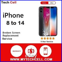 IPhone 8 X 11 12 13 14 Screen Refurbishment Service Cracked Display Repair