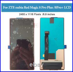 LCD Display Touch Screen Digitizer Assembly Black For ZTE Red Magic 8 Pro+