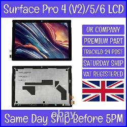Microsoft Surface Pro 4(1724 V2) 5(1796) 6(1807) LCD Screen Display Digitizer