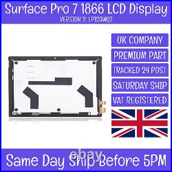 Microsoft Surface Pro 7 1866 V. 2 LP123WQ2 LCD Screen Display Digitizer Assembly