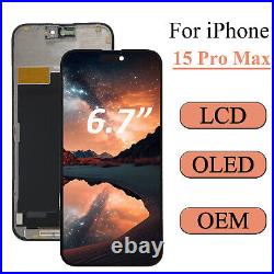 New LCD Display For iPhone 15 Pro Max OLED Screen Replacement Touch Assemby Lot